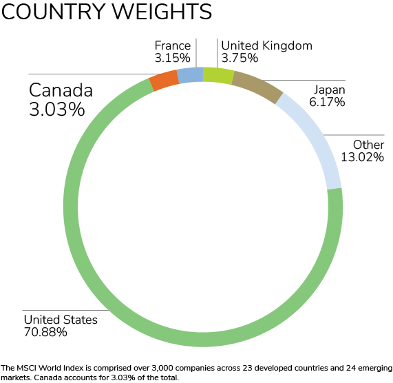 MSCI Countries by Weight